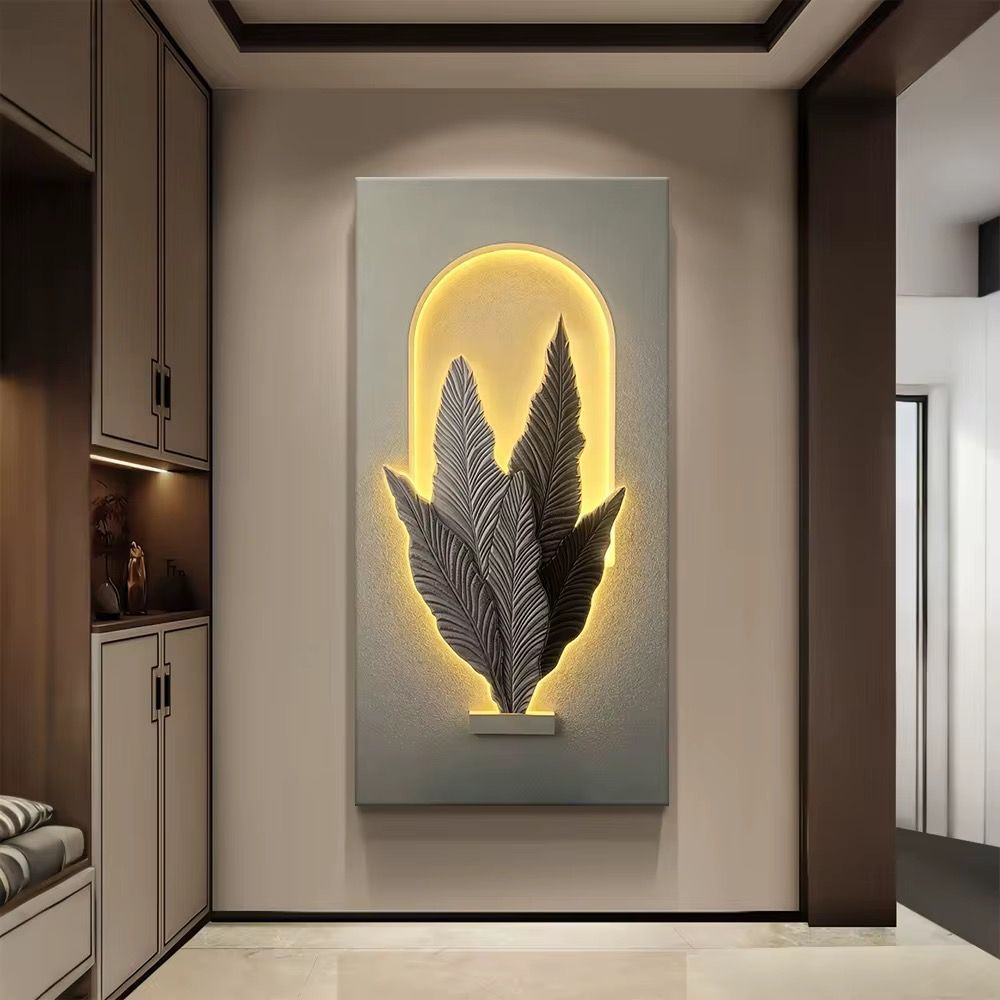 Feather Leaf LED Wall Sculpture