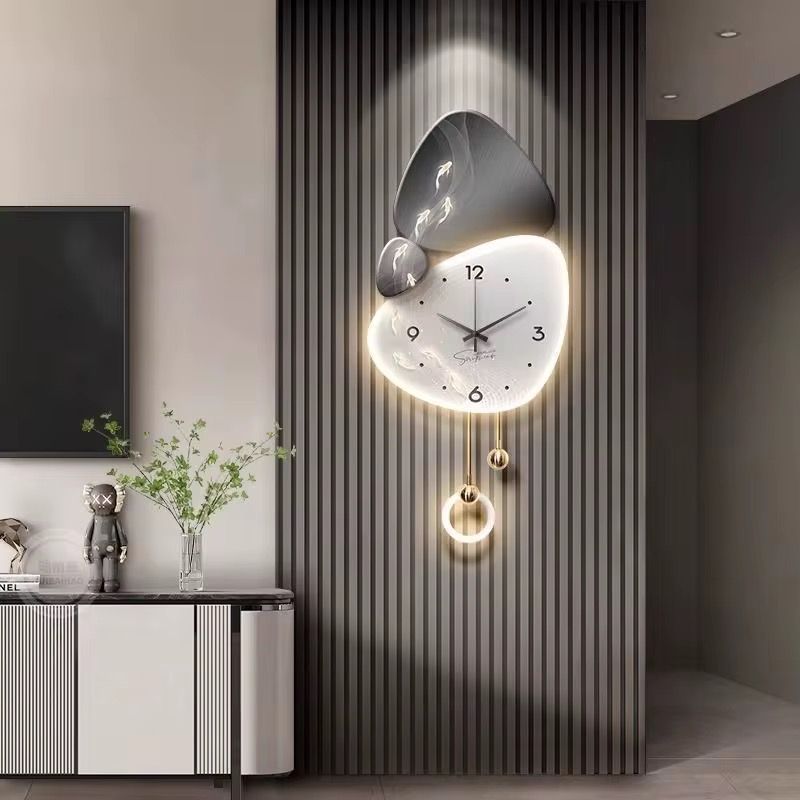 Modern Koi Art Wall Clock