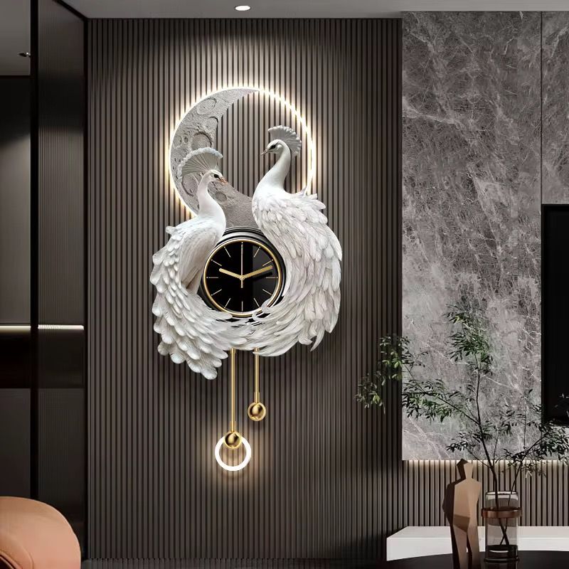 Royal Peacock Pendulum Clock