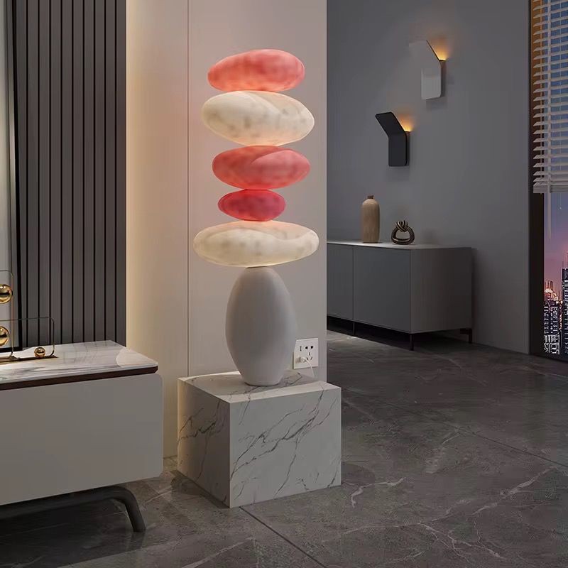 Stacked Pebble Floor Light