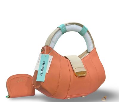 The Chrisbella Structured Coral Hobo