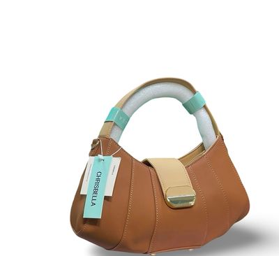 The Chrisbella Structured Tan Hobo