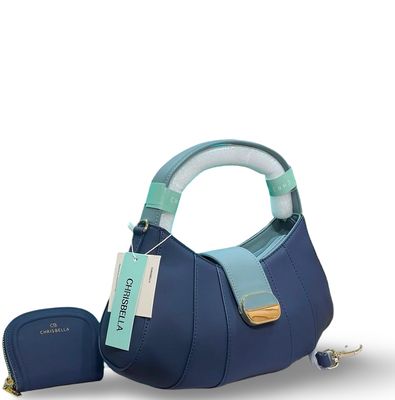 The Chrisbella Structured Blue Hobo