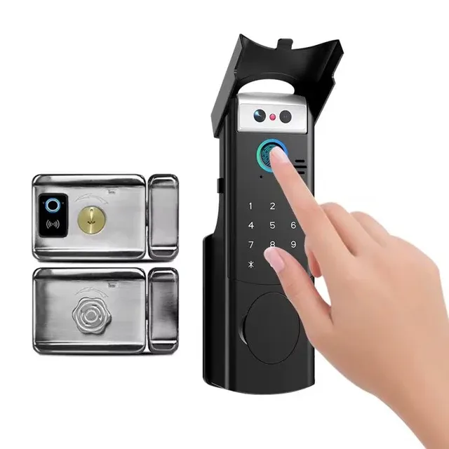 Smart Padlock with Fingerprint, Keypad &amp; App- Black