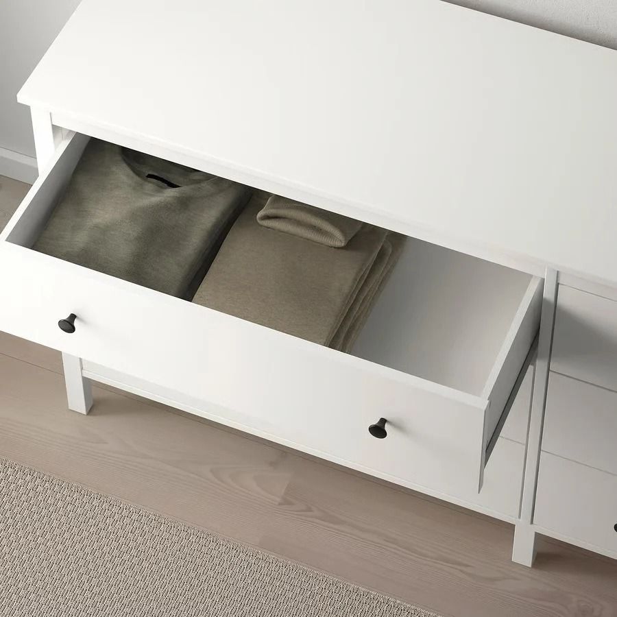 KOPPANG Chest of 6 drawers, White, 172x83cm