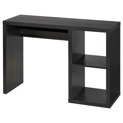 KALLAX Desk, Black-brown, 111x39cm