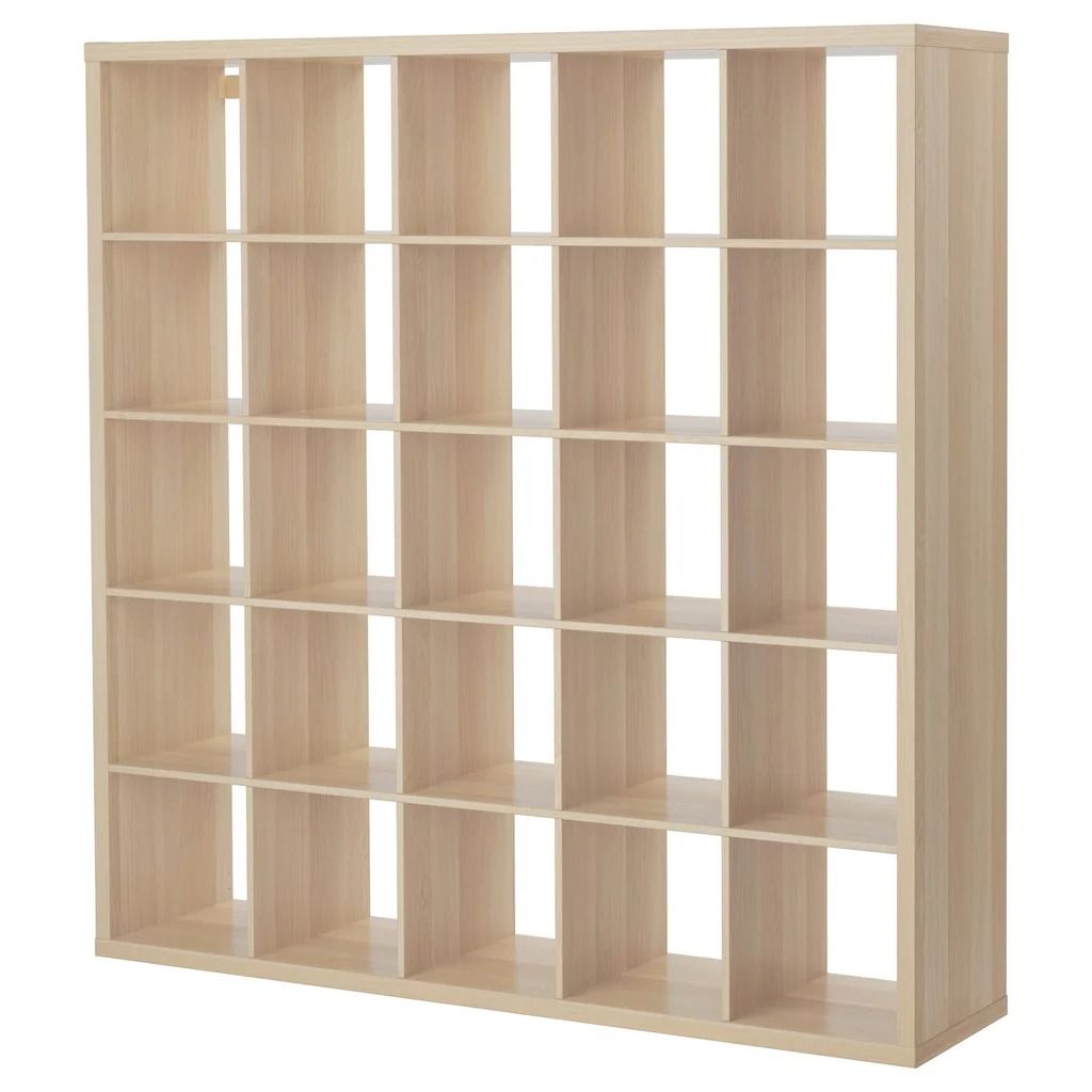 KALLAX 5x5, 182x182cm, White stained oak effect