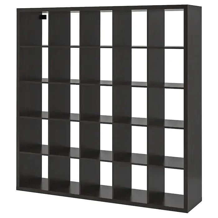 KALLAX 5x5, 182x182cm, Black-brown