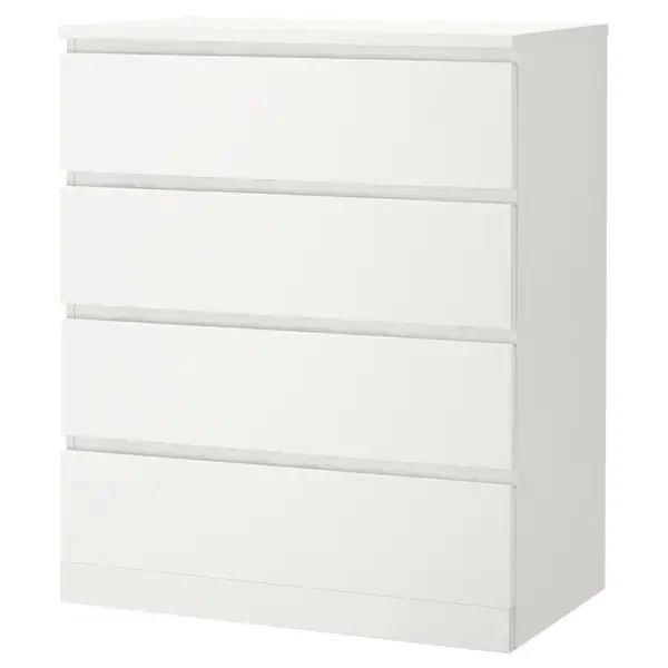 MALM Chest of 4 drawers, White