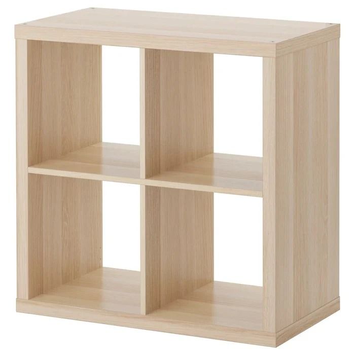 KALLAX 2x2, 77x77cm, White stained oak effect
