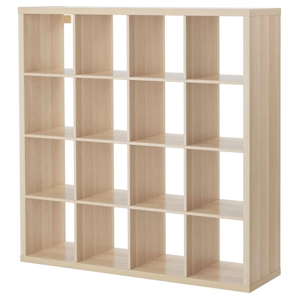 KALLAX 4x4, 147x147cm, White stained oak effect
