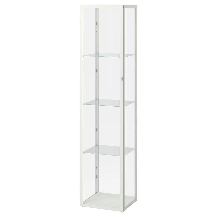 BLALIDEN Glass-door cabinet, White, 35x32x151cm