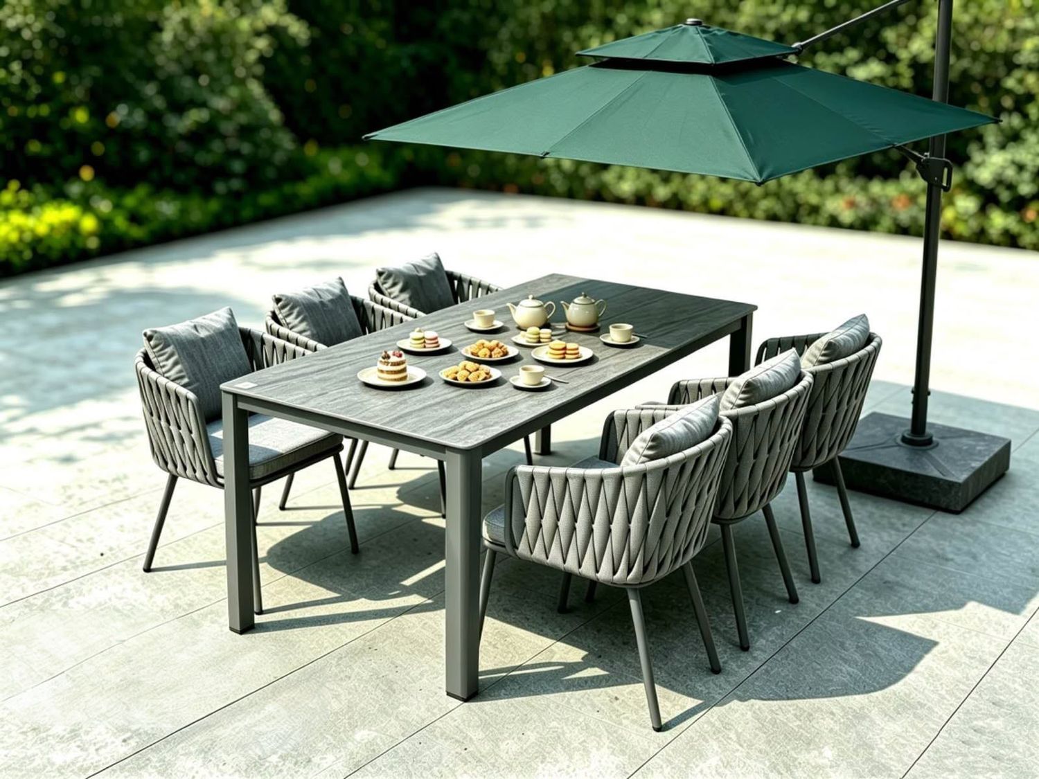 Modern 7-Piece Outdoor Patio Dining Set