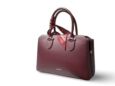 CHRISBELLA Heritage Grace Bordeaux Wine Handbag