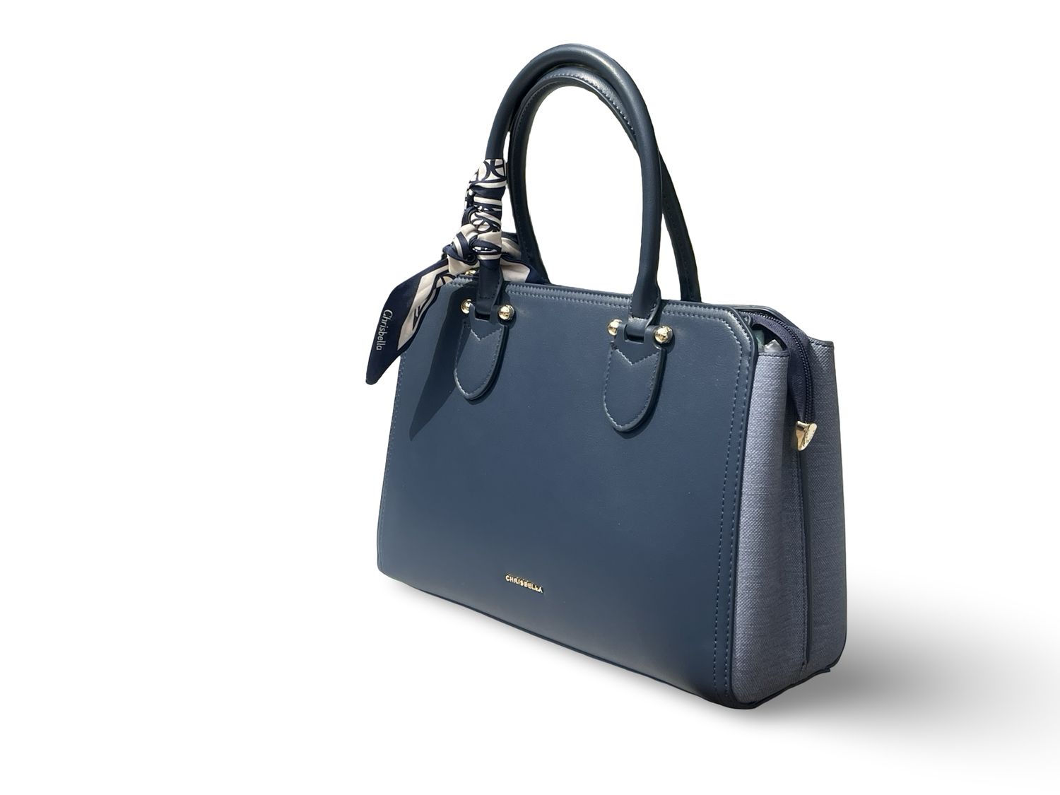 CHRISBELLA Heritage Grace Royal Navy Handbag