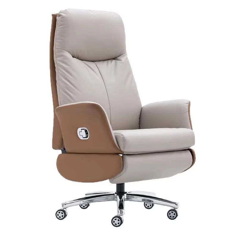 Luxury Dual-Tone Power Reclining Executive Chair