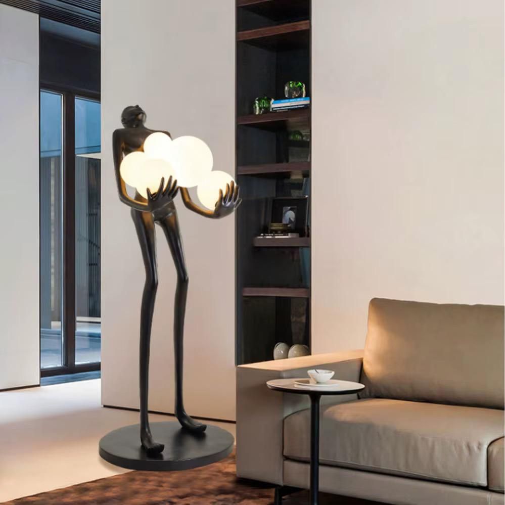 Modern Abstract Figural Cloud Floor Lamp