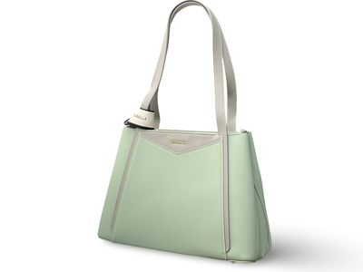 Chrisbella Structured Sage Green Shoulder Bag