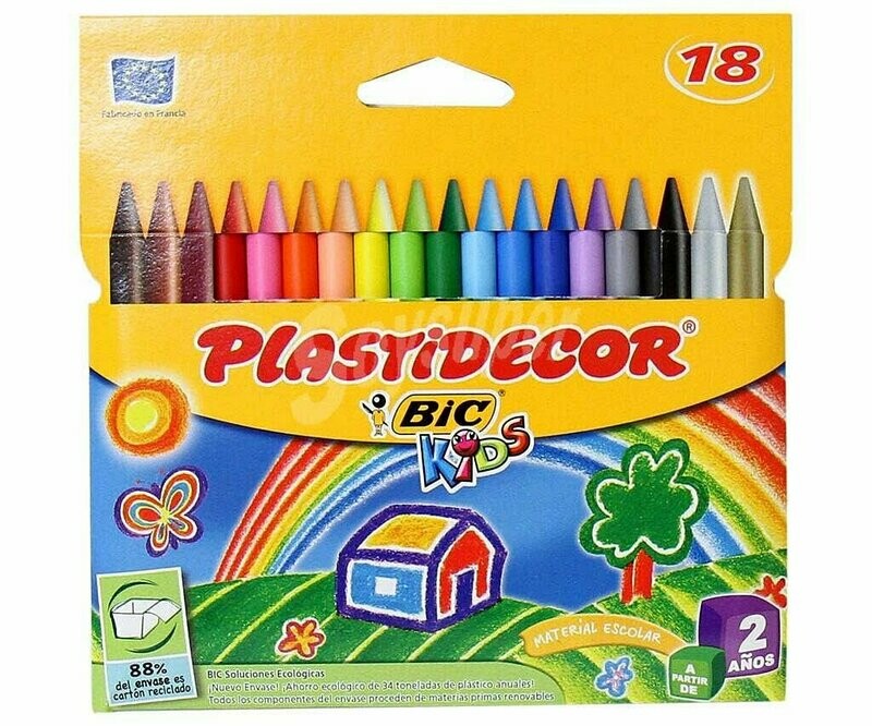 Plastidecor Bic - Caja 18 unidades
