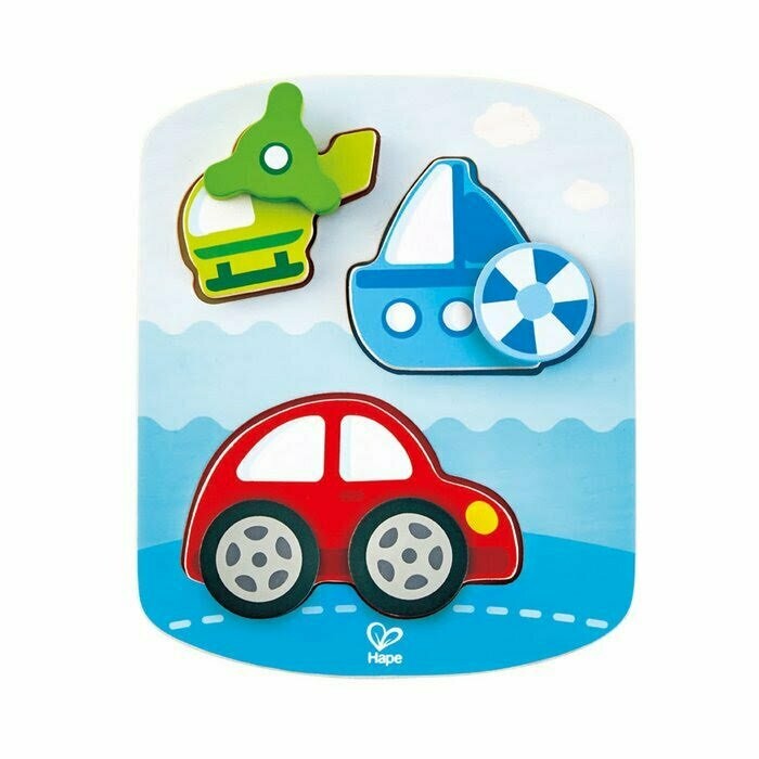 Puzzle Vehiculos - 3 Piezas