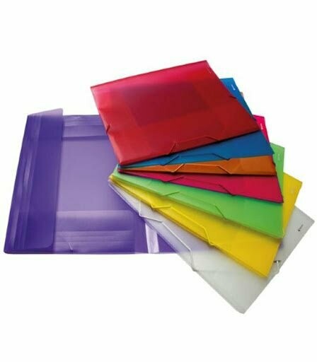 Carpeta de  solapa y  goma en PVC - Tamaño A5
