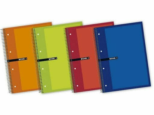 Cuaderno espiral - Tamaño folio - Tapa BLANDA - 80 hojas