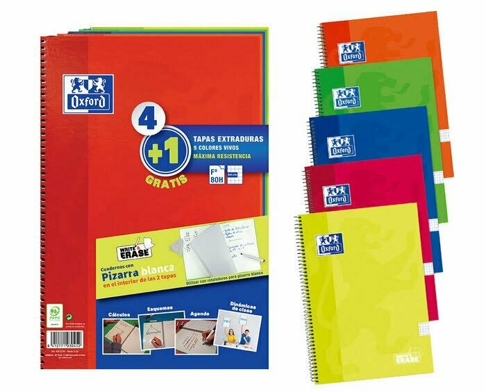 Cuaderno Oxford - Tamaño Folio - Tapa EXTRADURA
