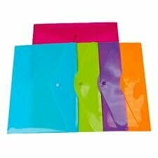 Sobre Plastico con broche - Tamaño A4
