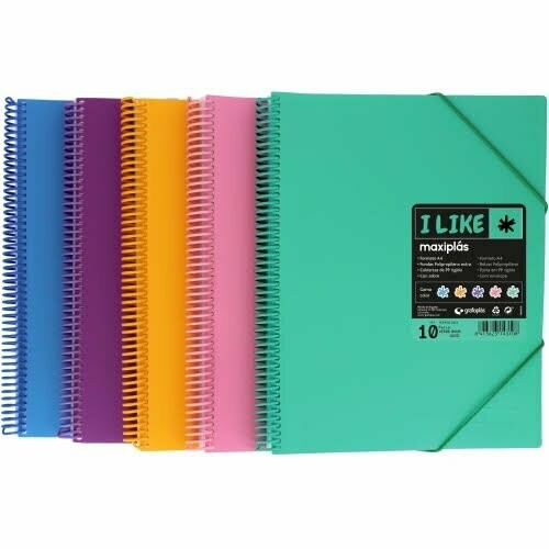 Maxiplas carpeta de fundas con espiral - 30  fundas