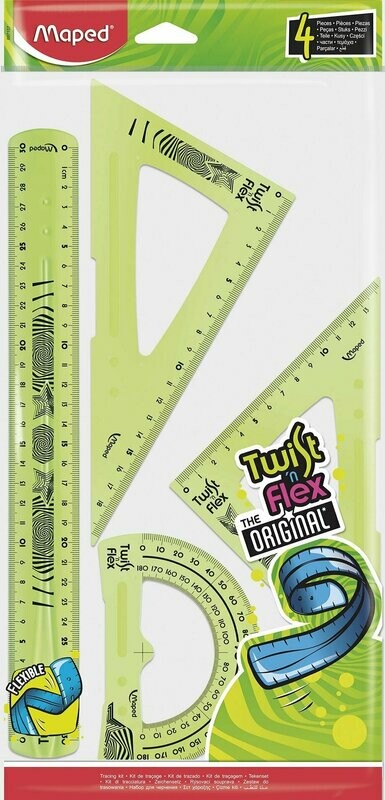 Juego de reglas flexibles - Maped - 4 piezas