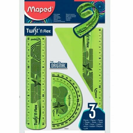 Juego basico de reglas  flexibles - Maped - 3 piezas