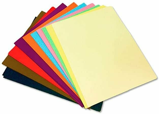Cartulina de colores - Pliego   A4