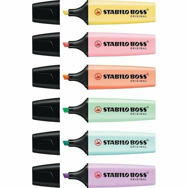 Marcador stabilo boss - Pastel