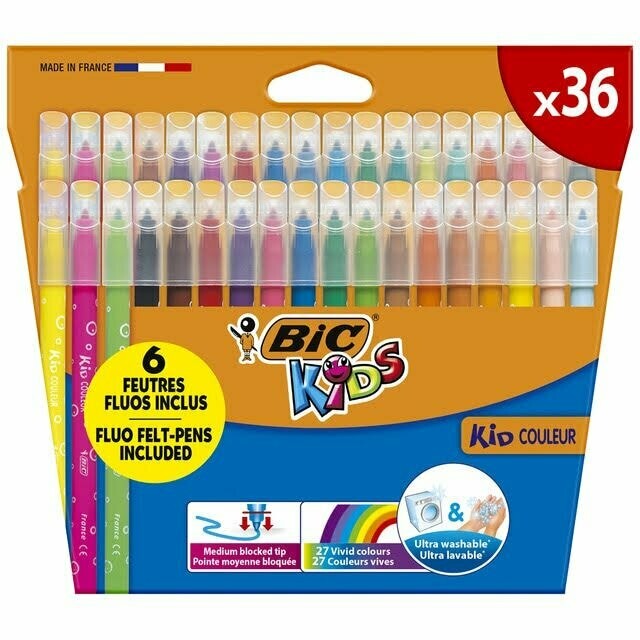 Rotuladores Bic Kis - Pack de 36 unidades