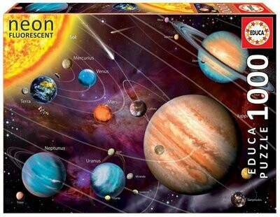 Puzzle - Neon Sistema Solar - 1.000 piezas