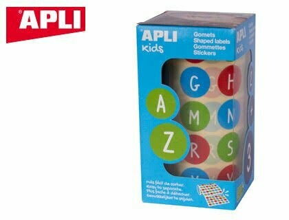 Rollo Gomets circular - Letras mayusculas