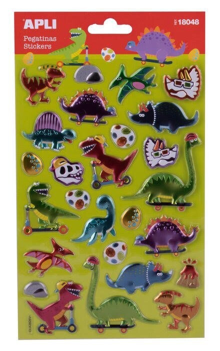 Pegatinas - Dinosaurios Metalizadas