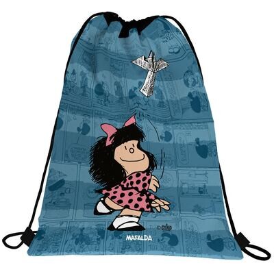 Saco Plano - Mafalda y avion de papel