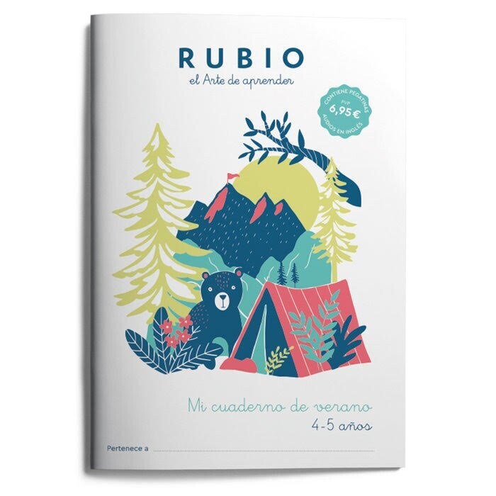 Mi cuaderno de verano rubio - 4/5 años