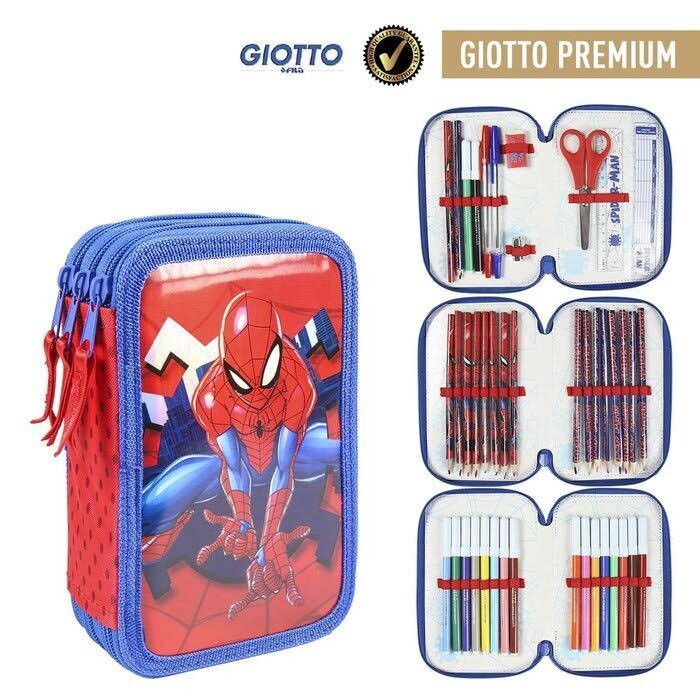Plumier relleno - Triple - Spiderman