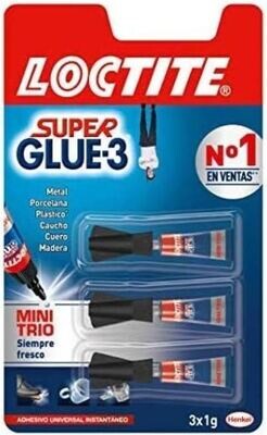 Super Glue - 3 tubos (Monodosis)