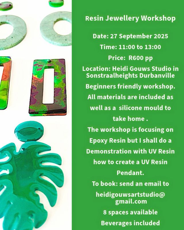 RESIN JEWELLERY WORKSHOP