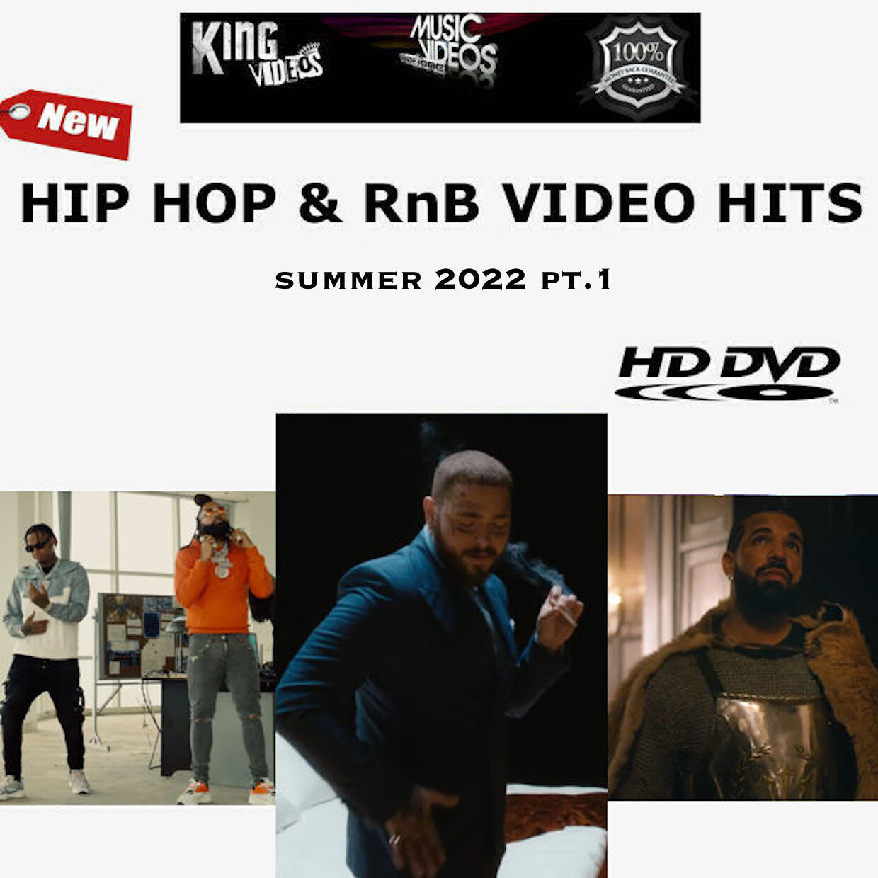 2022 Rap Hip-Hop &amp; RnB Music Videos [2 DVD Package]