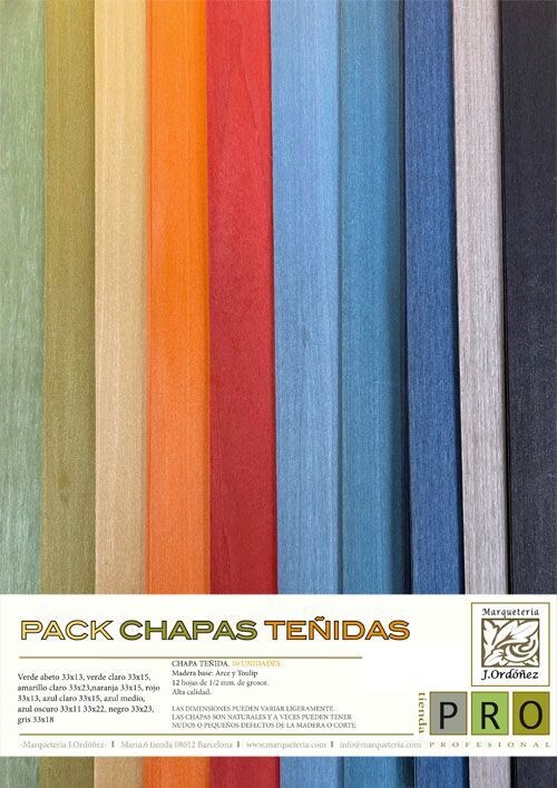 Pack chapas teñidas