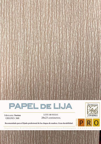 Paper de vidre  gr.360(abrasiu)
