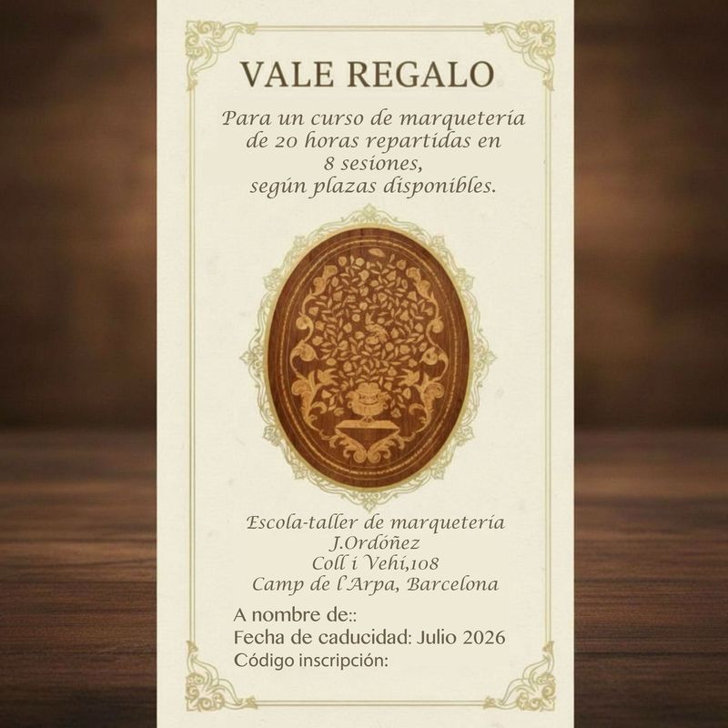 Val curs marqueteria 8 sessions