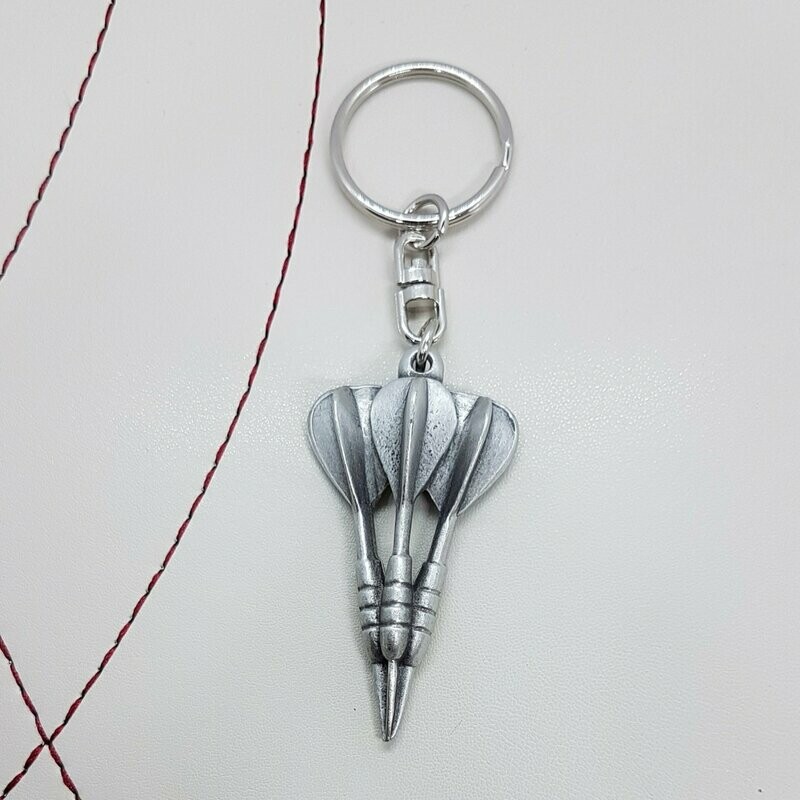 Darts Pewter Keyring