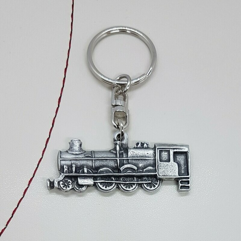 Steam Train Pewter Keyring