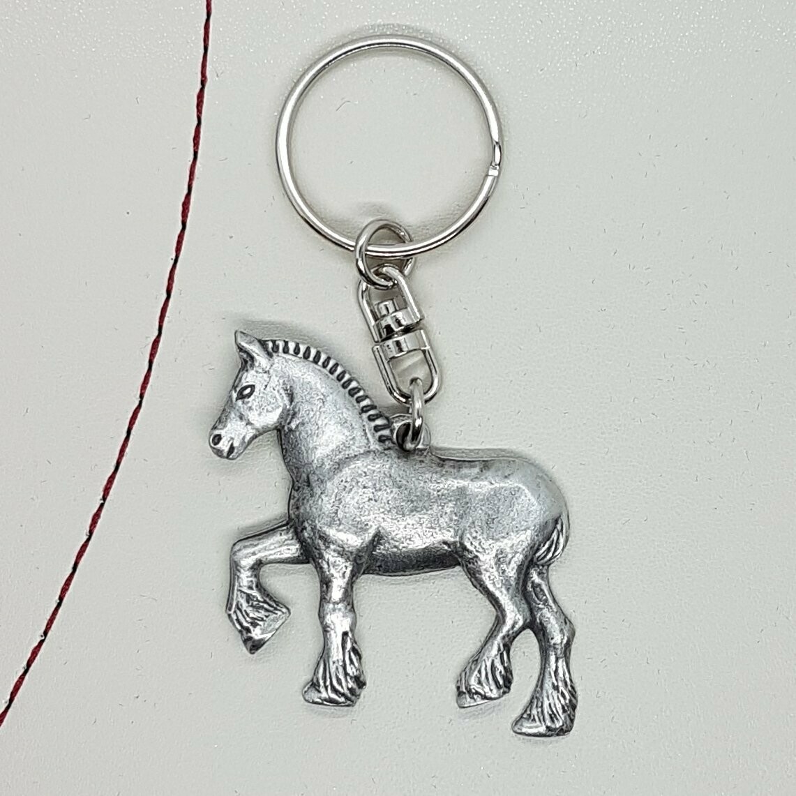 Shire Horse Pewter Keyring