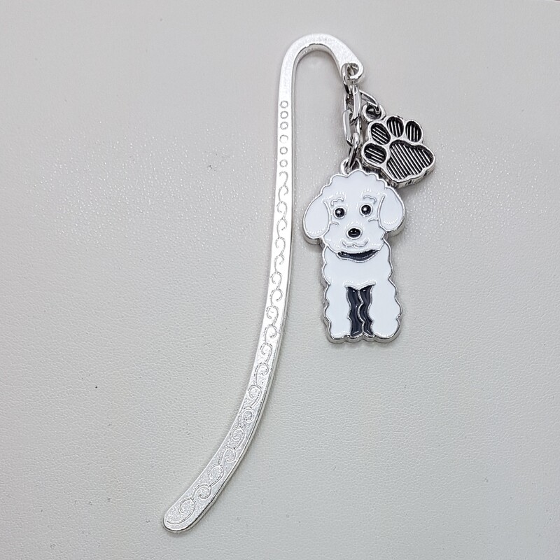 Cockapoo Dog Bookmark White